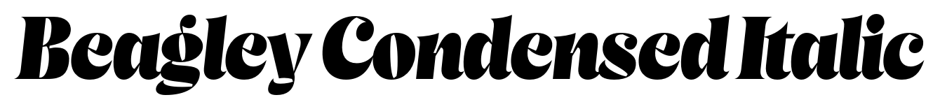 Beagley Condensed Italic